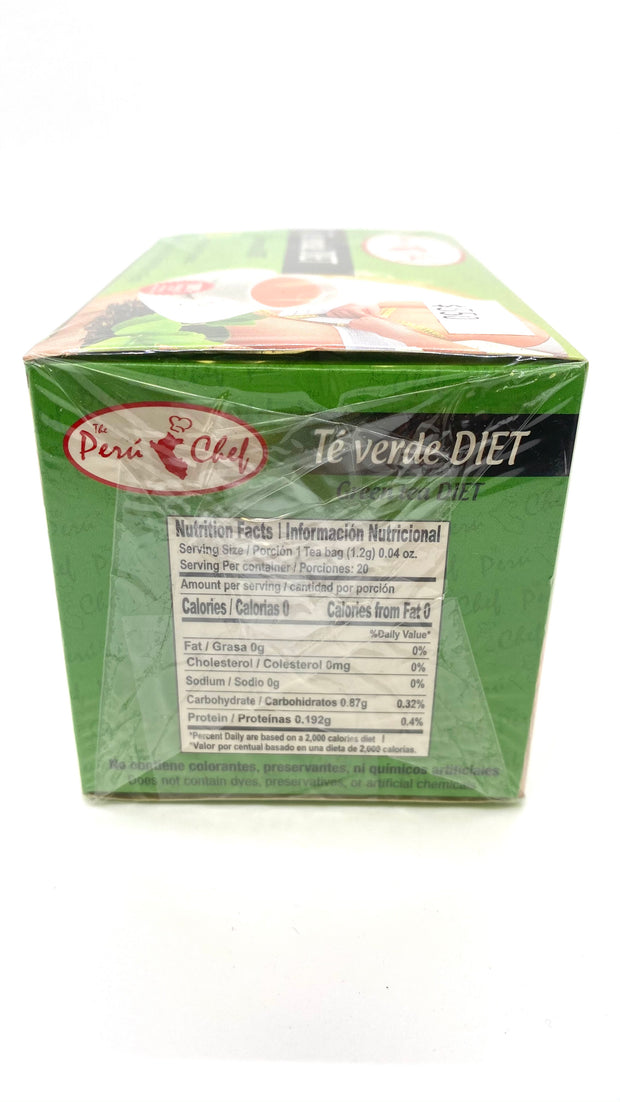 Peru Chef Te Verde De Dieta