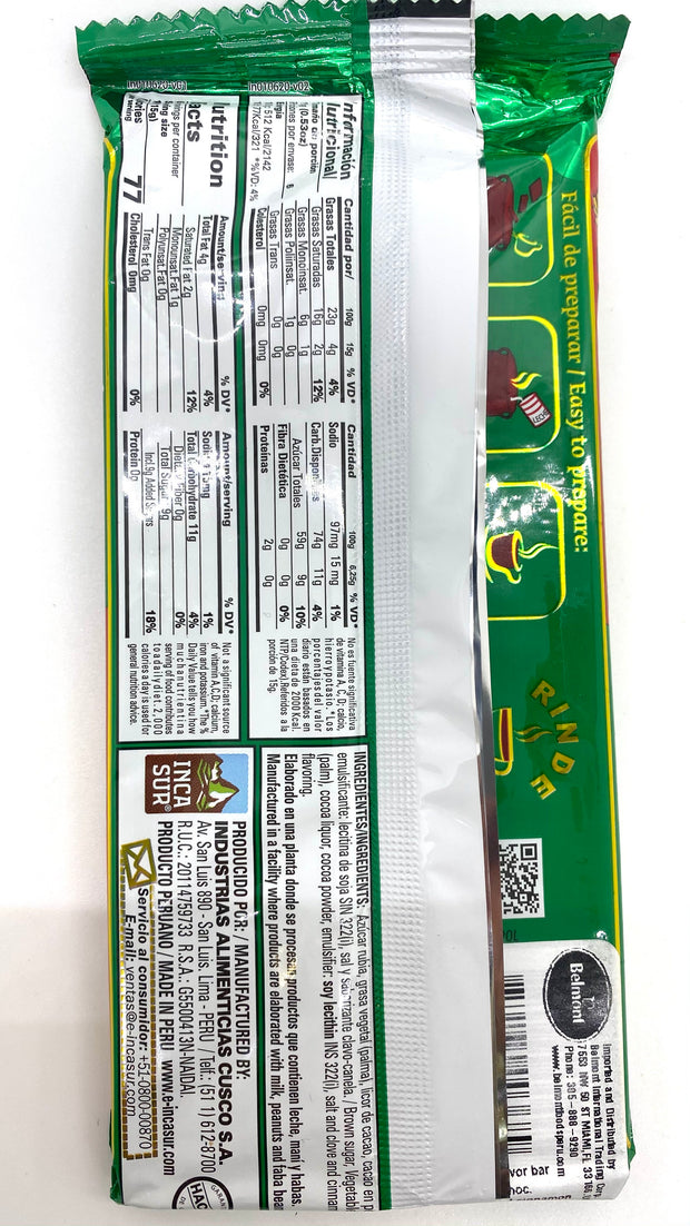 Sol de Cuzco Chocolate de Clavo y Canela